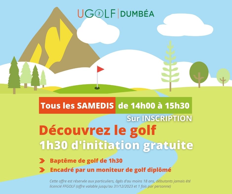 Golf + Initiation + Découverte + Gratuit + Dumbéa + Professeurs de golf